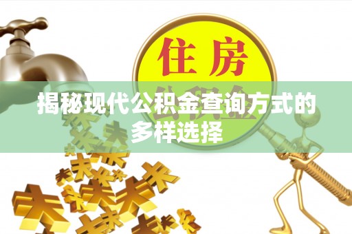 兴山揭秘现代公积金查询方式的多样选择